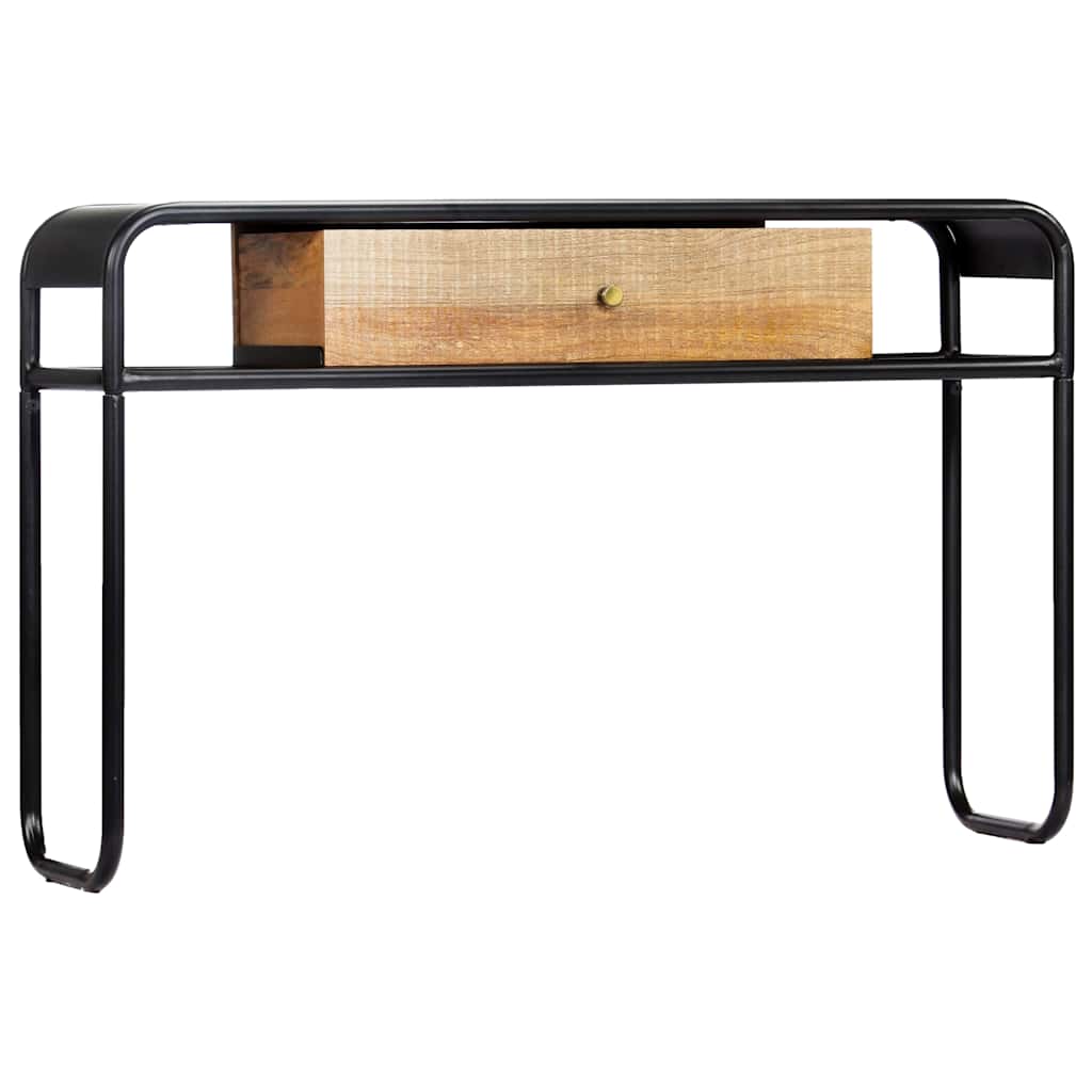 Tavolo Consolle 118x30x75 cm in Legno Massello di Mango