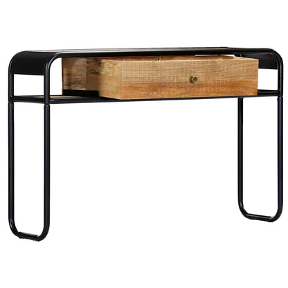 Tavolo Consolle 118x30x75 cm in Legno Massello di Mango