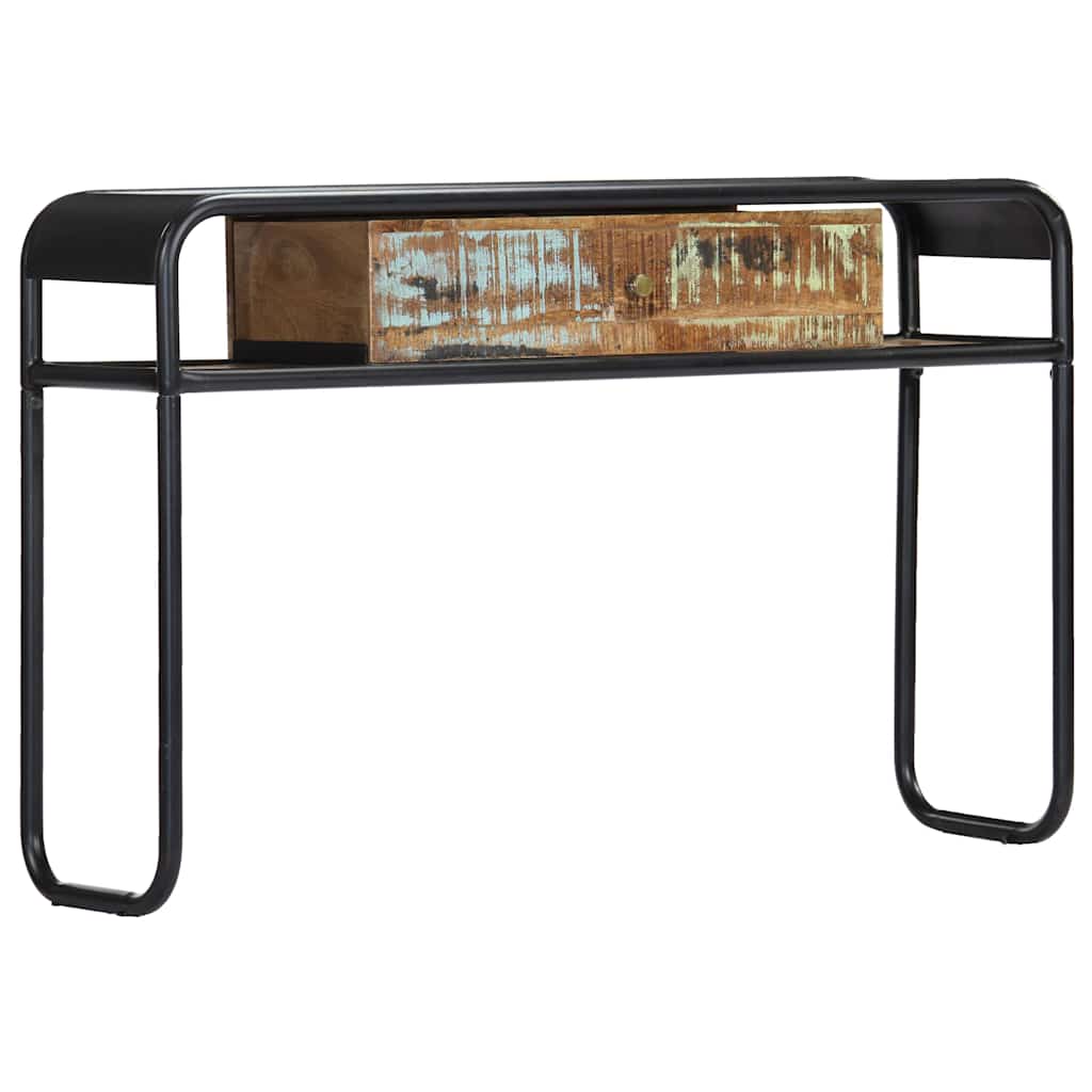 Tavolo Consolle 118x30x75 cm in Legno Massello di Recupero