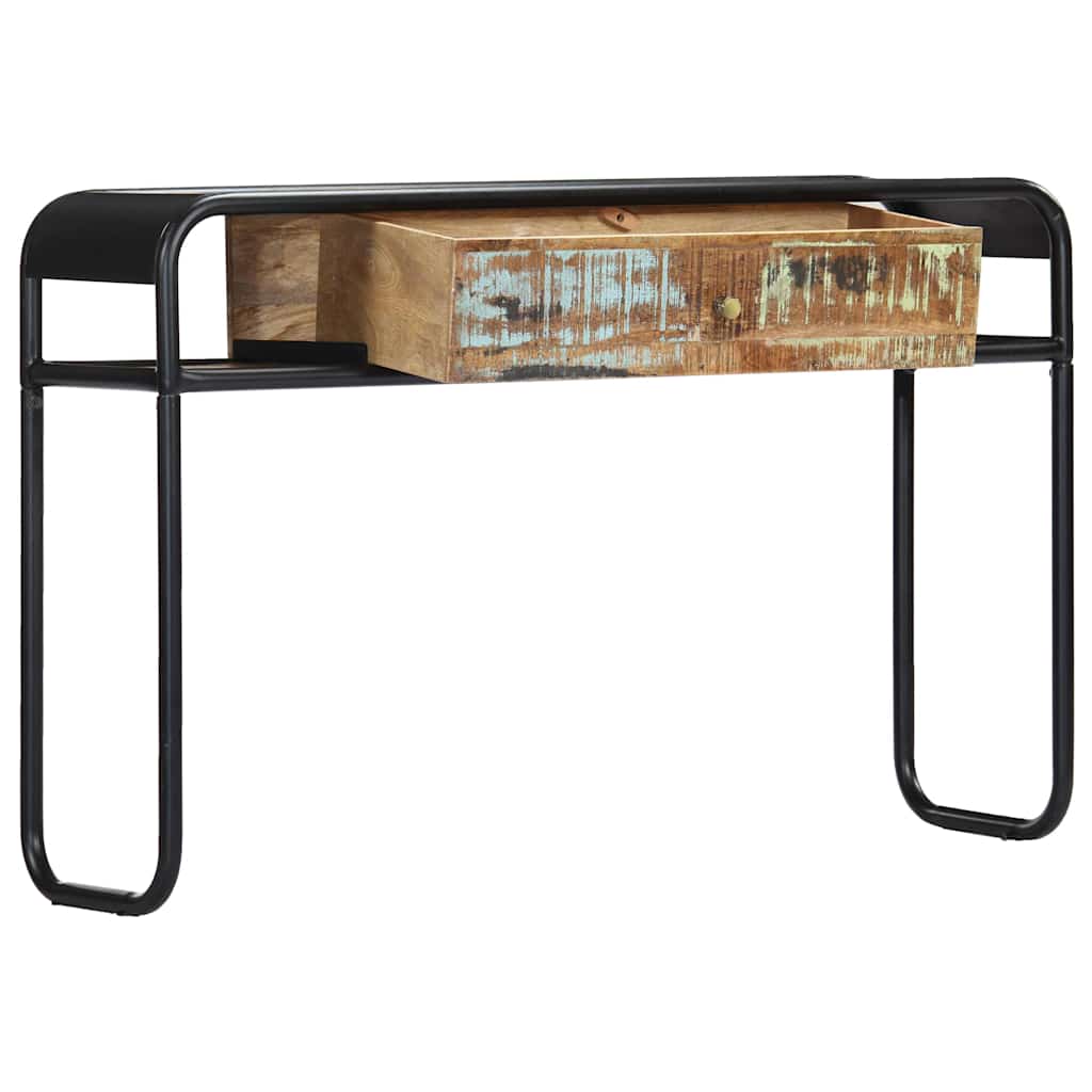Tavolo Consolle 118x30x75 cm in Legno Massello di Recupero