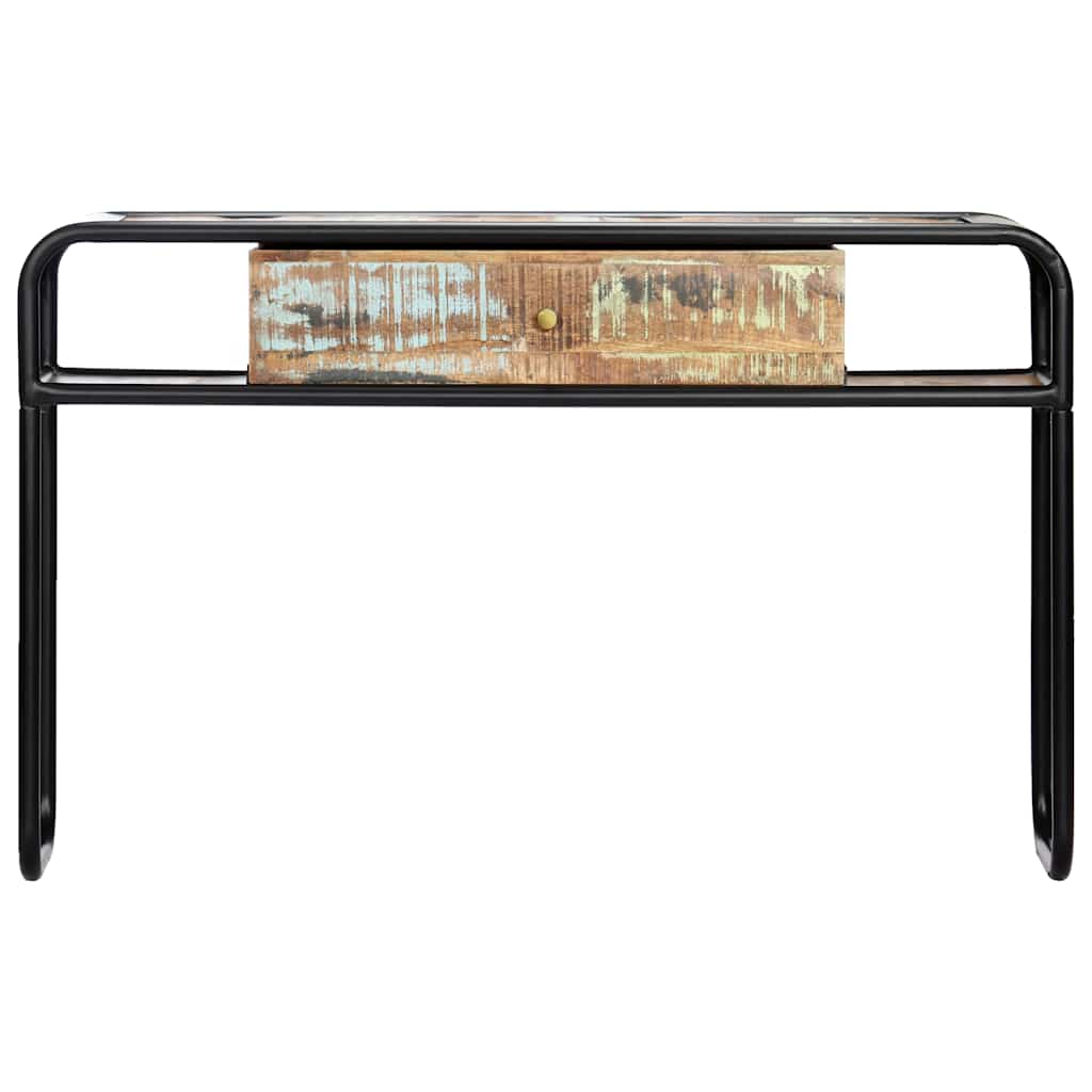 Tavolo Consolle 118x30x75 cm in Legno Massello di Recupero