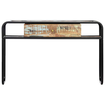 Tavolo Consolle 118x30x75 cm in Legno Massello di Recupero