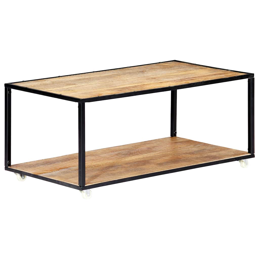 Tavolino da Salotto 90x50x40 cm in Legno Massello di Recupero
