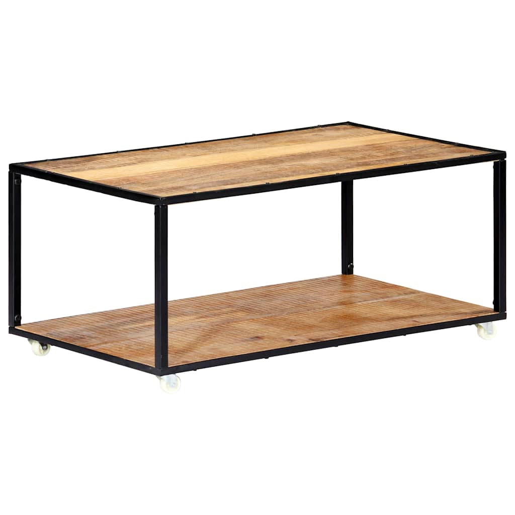 Tavolino da Salotto 90x50x40 cm in Legno Massello di Recupero