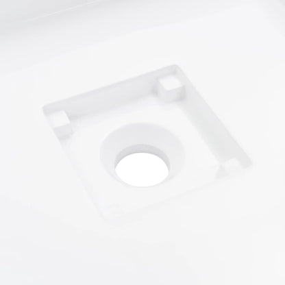 Lavandino 50x50x12,3 cm Blocco in Marmo/Minerale Bianco - homemem39