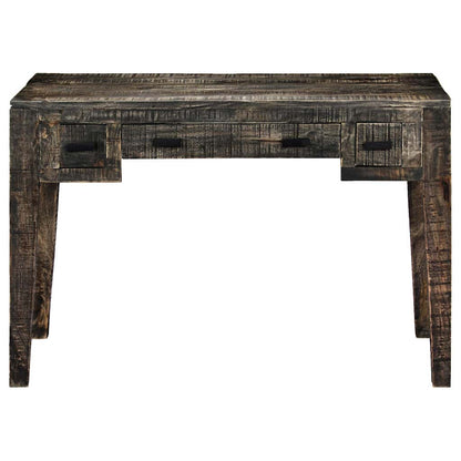 Scrivania Nera 110x50x75cm in Legno Massello di Mango