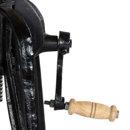 Tavolino 60x(46-63) cm in Legno Massello di Mango e Ghisa - homemem39