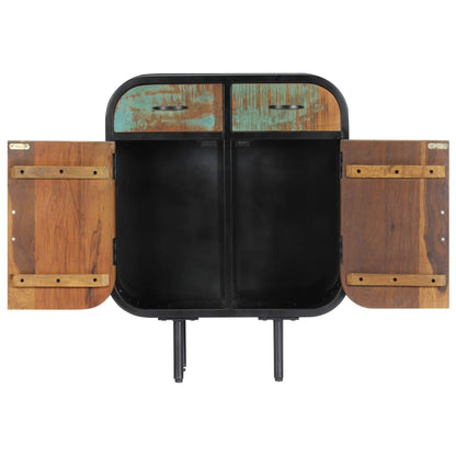 Credenza 60x30x75 cm in Legno Massello di Recupero - homemem39