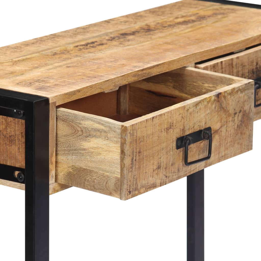 Tavolo Consolle 90x30x75 cm in Legno Massello di Mango | homemem39
