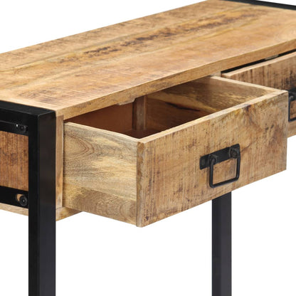 Tavolo Consolle 90x30x75 cm in Legno Massello di Mango | homemem39