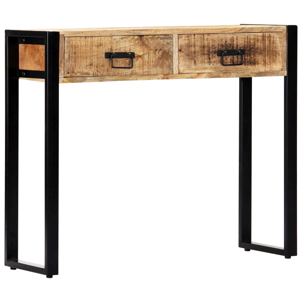 Tavolo Consolle 90x30x75 cm in Legno Massello di Mango | homemem39
