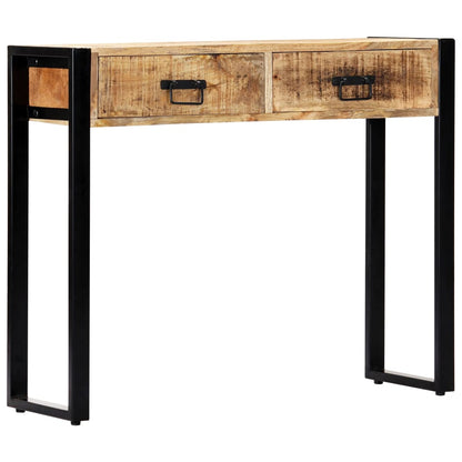 Tavolo Consolle 90x30x75 cm in Legno Massello di Mango | homemem39