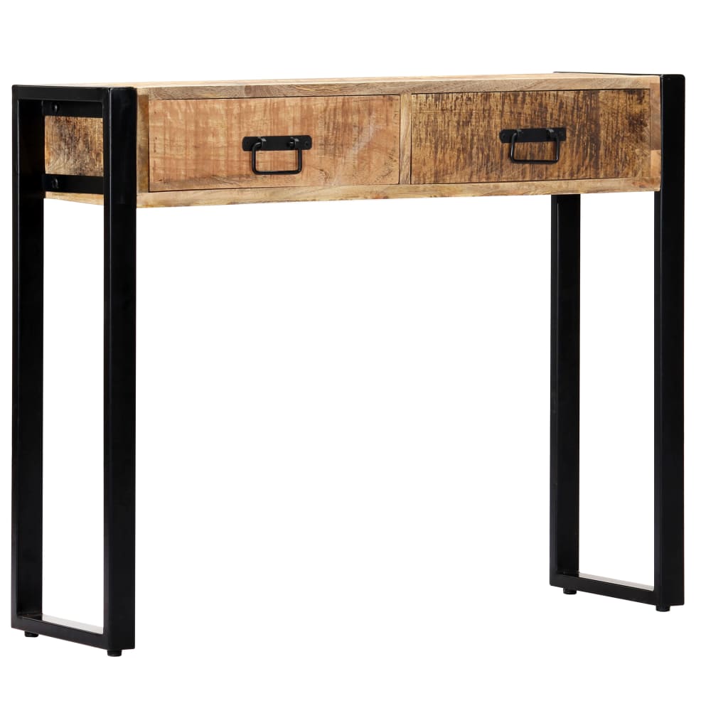 Tavolo Consolle 90x30x75 cm in Legno Massello di Mango | homemem39
