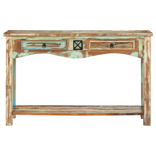 Tavolo Consolle 120x40x75 cm in Legno Massello di Recupero | homemem39