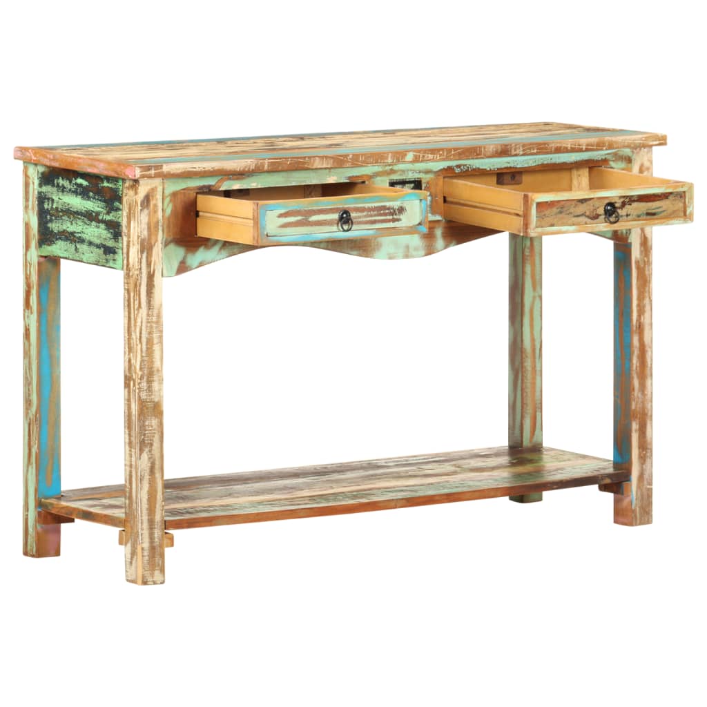 Tavolo Consolle 120x40x75 cm in Legno Massello di Recupero | homemem39