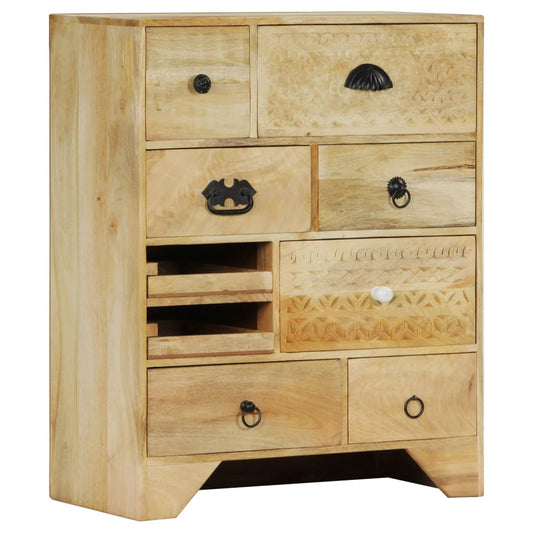 60x30x75 cm chest of drawers in solid mango wood