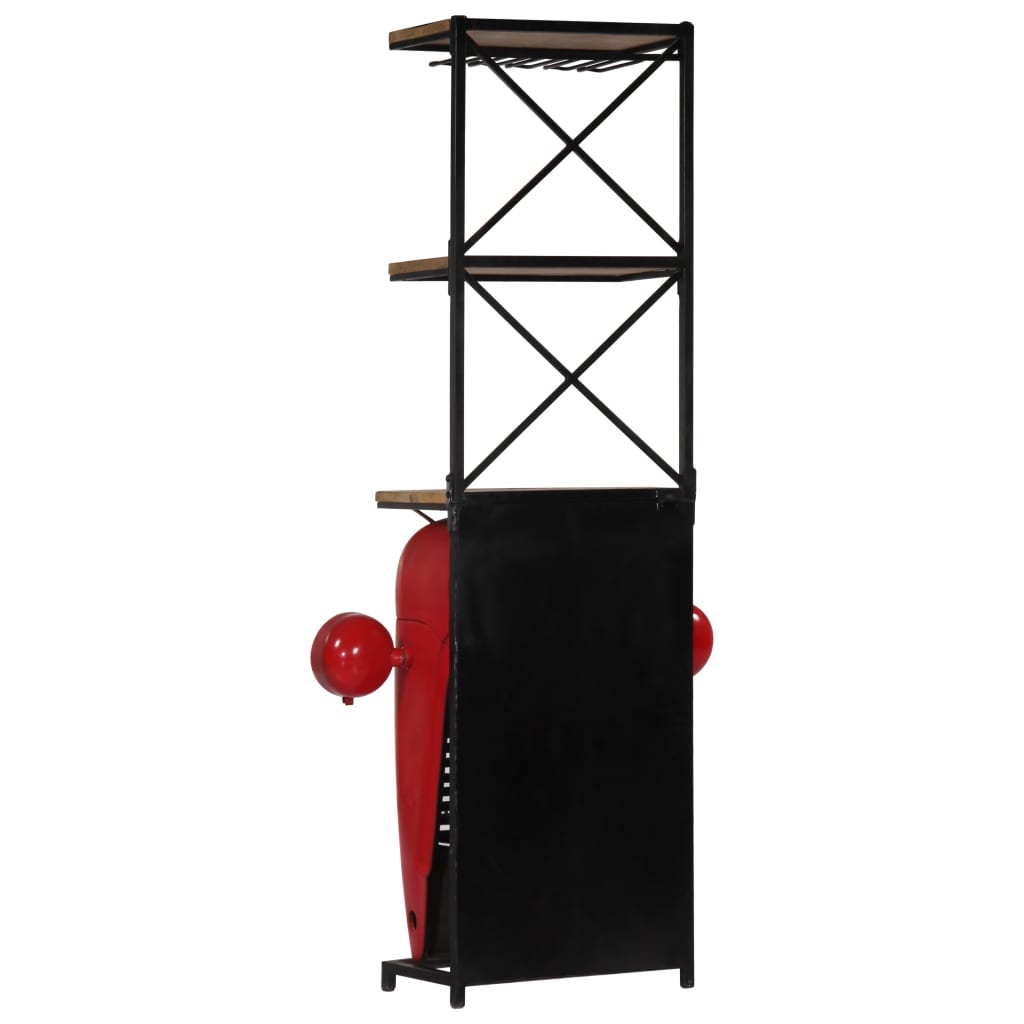 Cantinetta per Vini a Trattore 49x31x172 cm Massello di Mango