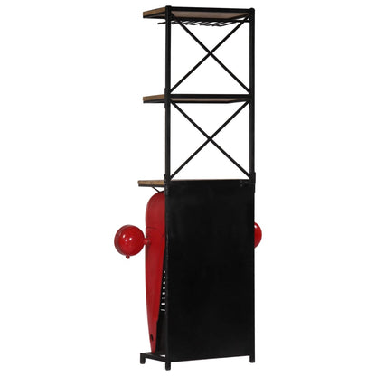 Cantinetta per Vini a Trattore 49x31x172 cm Massello di Mango
