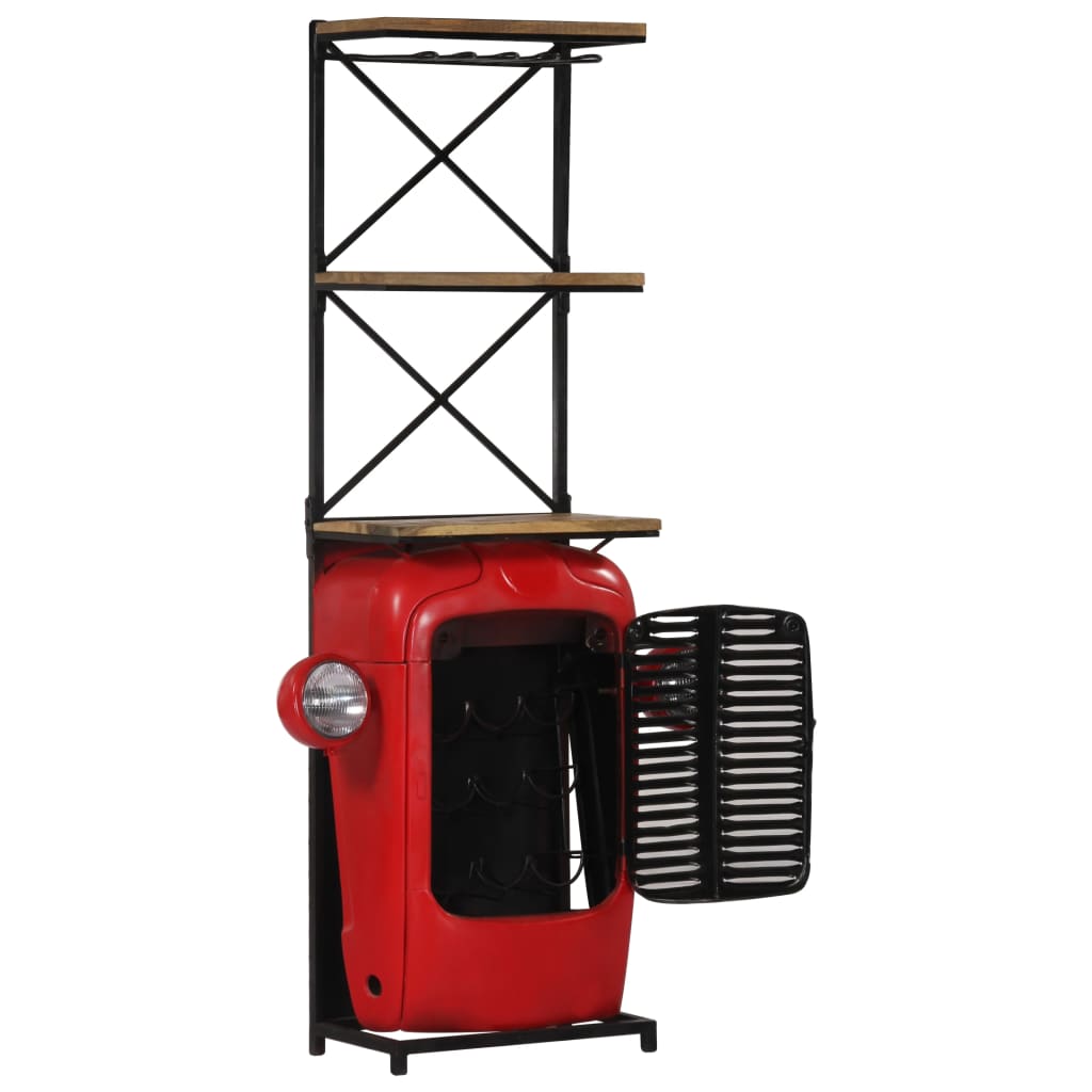 Cantinetta per Vini a Trattore 49x31x172 cm Massello di Mango