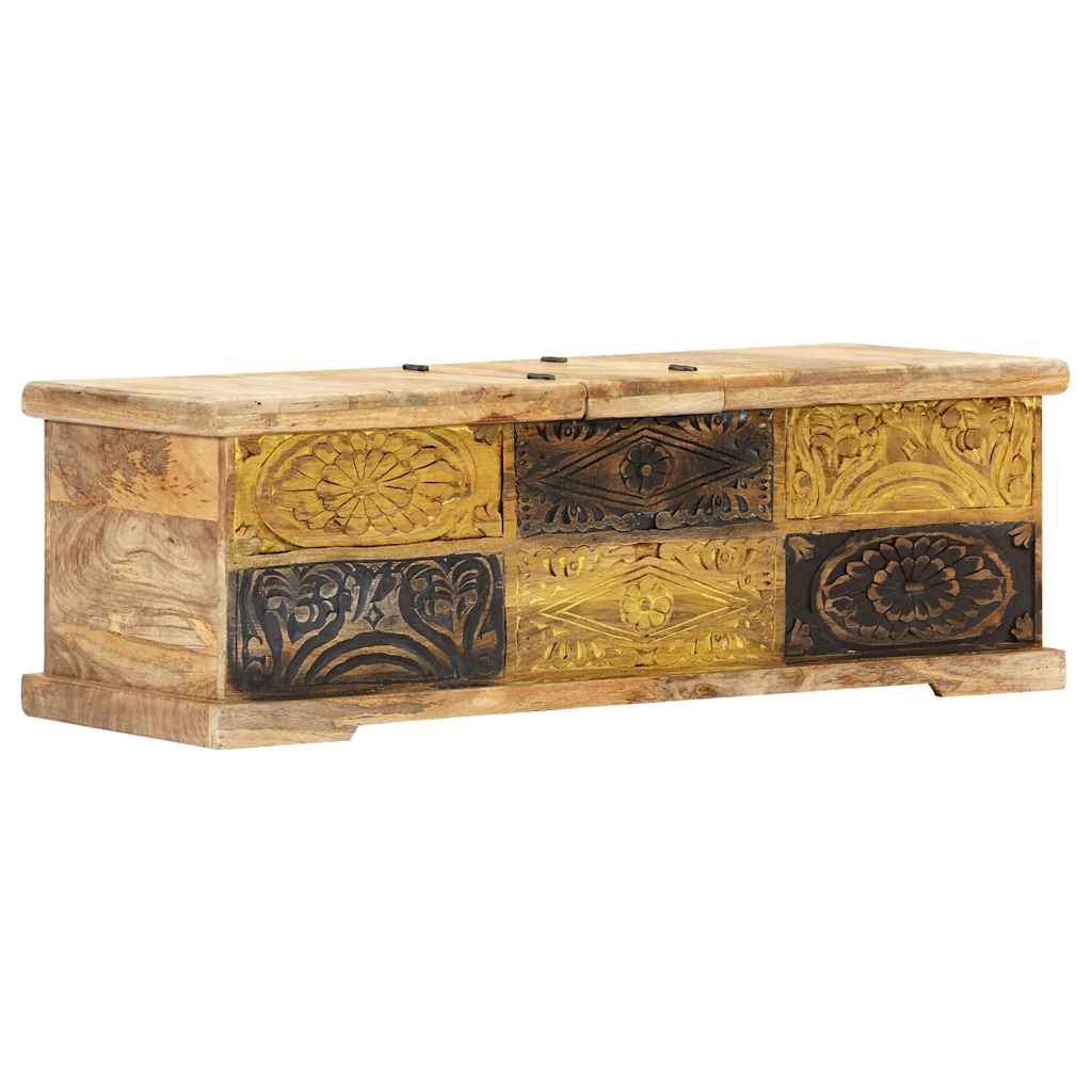 Tavolino da Salotto 100x50x35 cm in Legno Massello di Mango