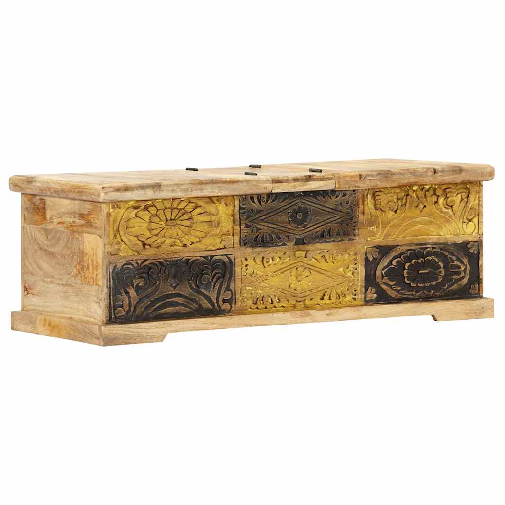 Tavolino da Salotto 100x50x35 cm in Legno Massello di Mango