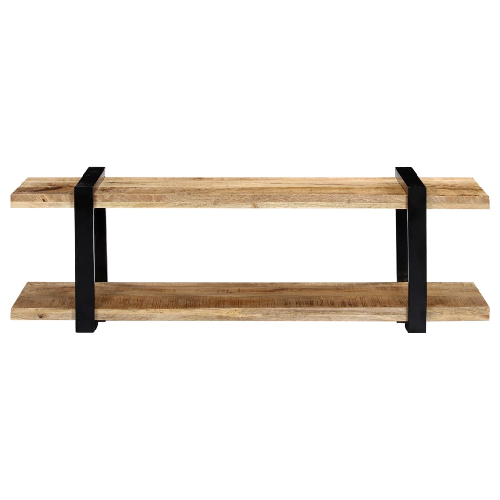 Mobile Porta TV 130x40x40 cm in Legno Massello di Mango - homemem39