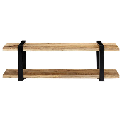 Mobile Porta TV 130x40x40 cm in Legno Massello di Mango - homemem39
