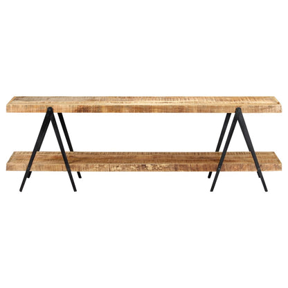 Mobile Porta TV 160x40x50 cm in Legno Massello di Mango - homemem39