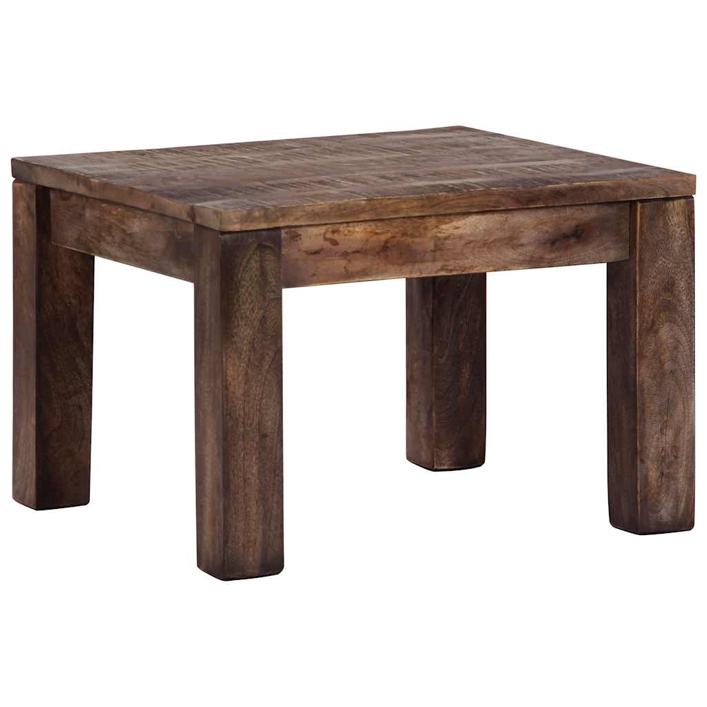 Tavolino da Salotto 50x50x35 cm Legno Massello di Mango