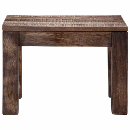 Tavolino da Salotto 50x50x35 cm Legno Massello di Mango