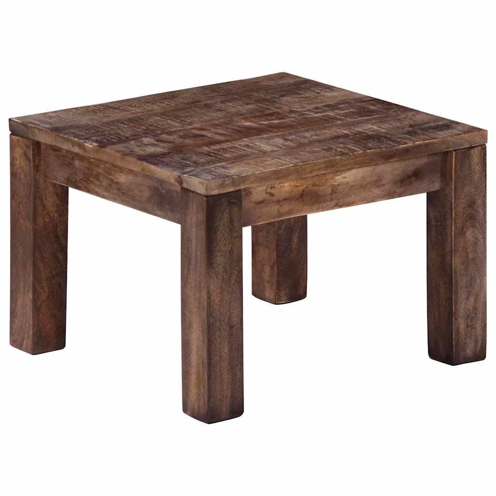 Tavolino da Salotto 50x50x35 cm Legno Massello di Mango