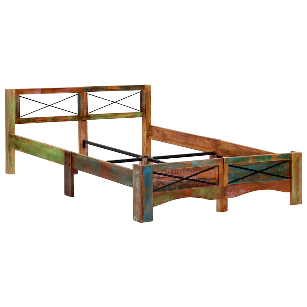 Giroletto senza Materasso in Legno di Recupero 140x200 cm
