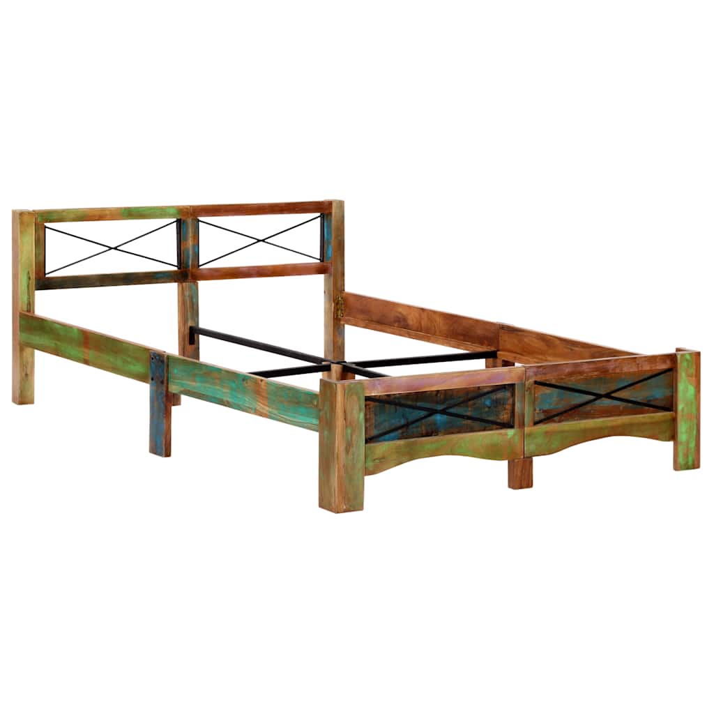 Giroletto senza Materasso in Legno di Recupero 140x200 cm