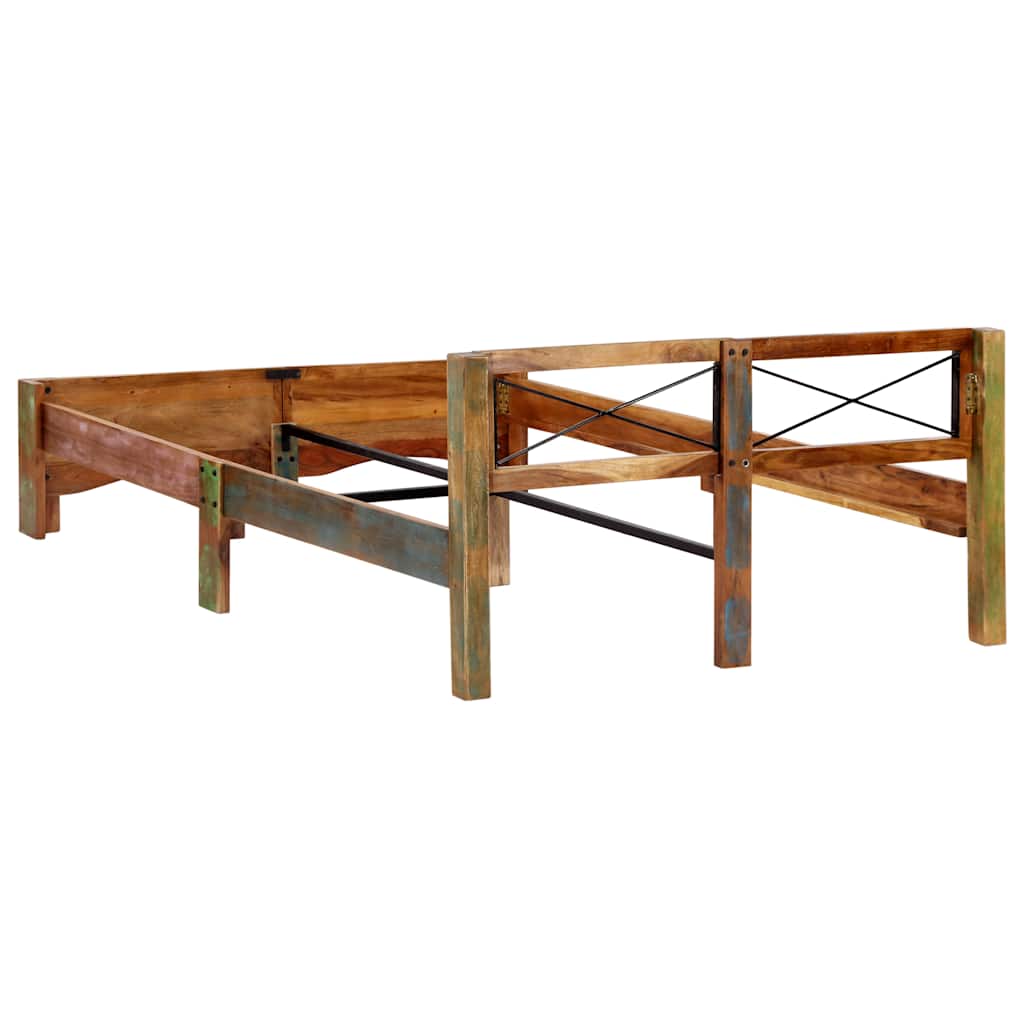 Giroletto senza Materasso in Legno di Recupero 140x200 cm