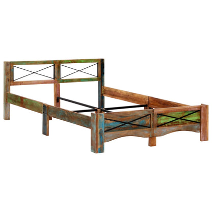 Giroletto senza Materasso in Legno di Recupero 140x200 cm | homemem39