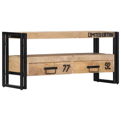 Mobile Porta TV 100x30x45 cm in Legno Massello di Mango | homemem39
