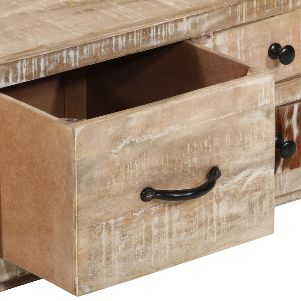 Tavolino da Salotto 90x60x30 cm in Legno Massello di Mango | homemem39