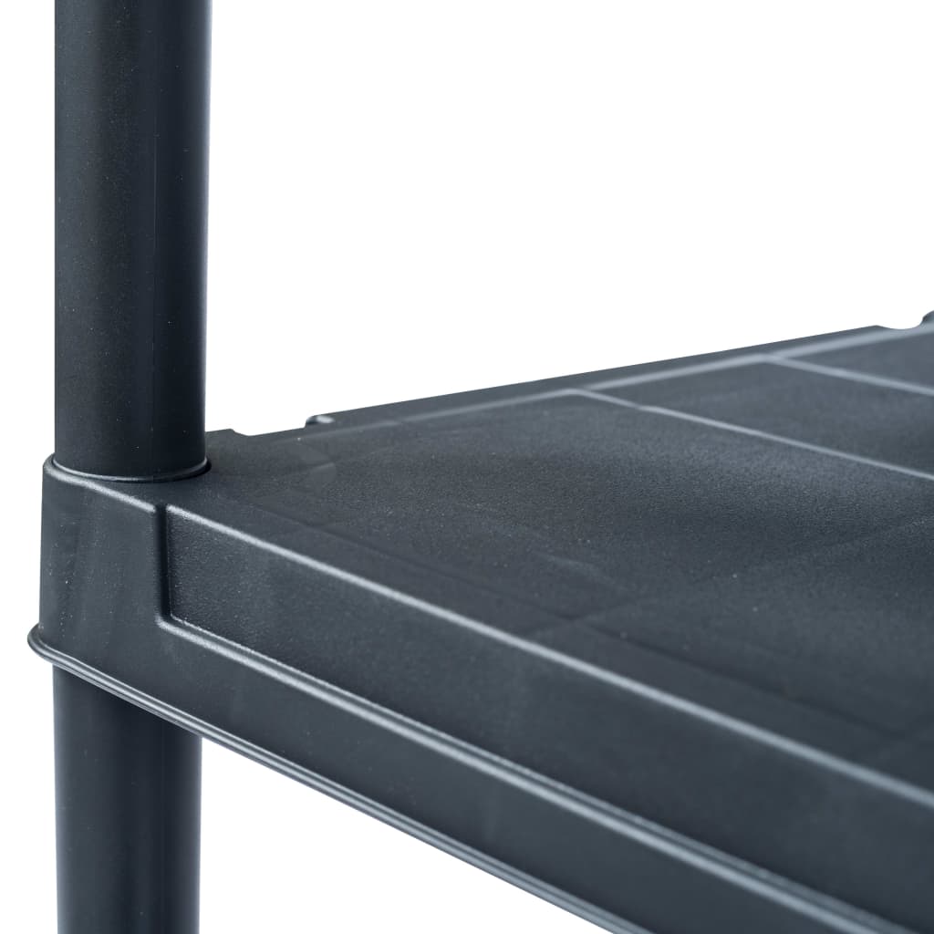 Scaffali 5 pz 60x30x138 cm Nero in Plastica | homemem39
