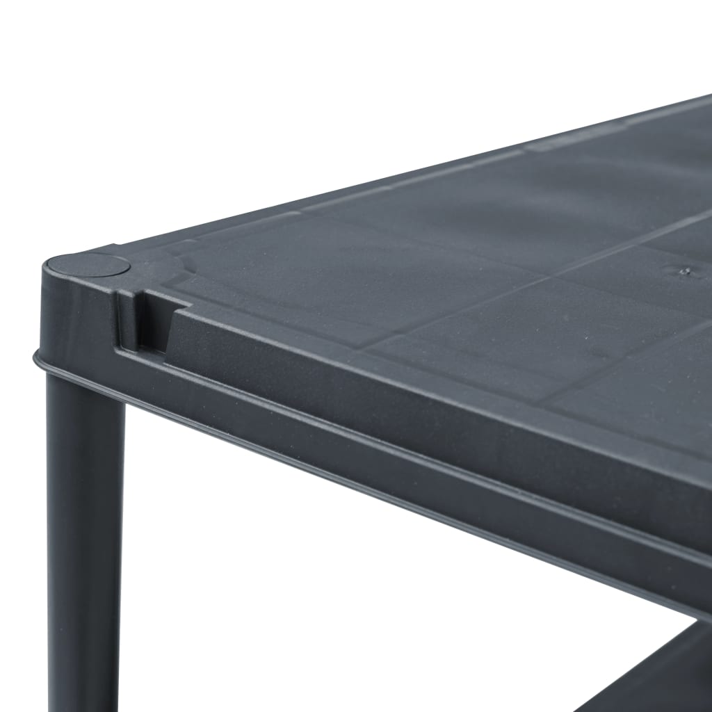 Scaffali 5 pz 60x30x138 cm Nero in Plastica | homemem39