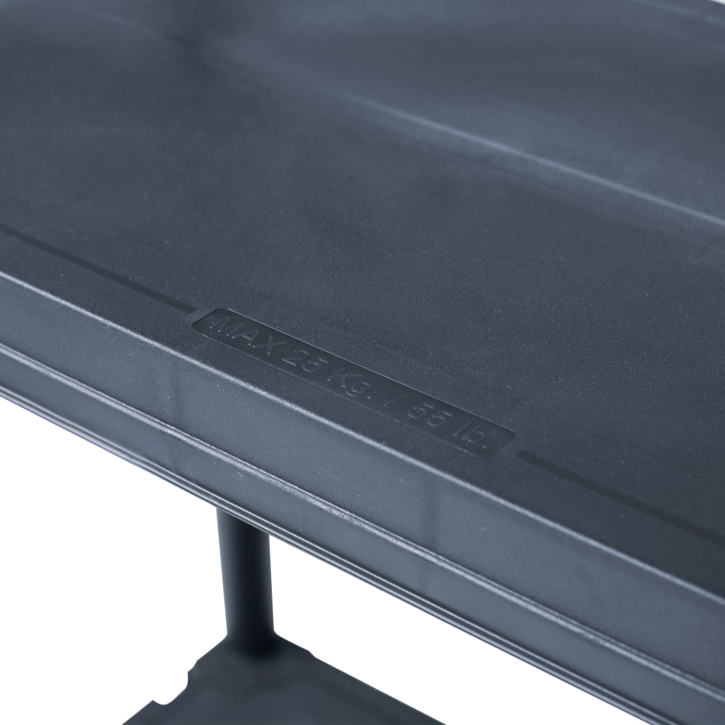 Scaffali 5 pz 60x30x138 cm Nero in Plastica | homemem39