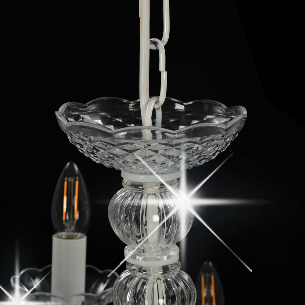 Candelabro a 2 Livelli Bianco 15 Lampadine E14 | homemem39