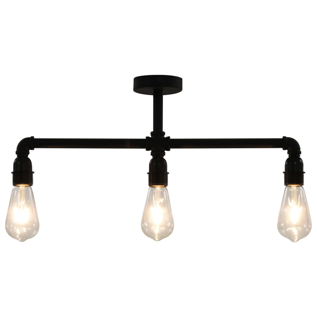 Lampadario Nero per 3 Lampadine E27 - homemem39