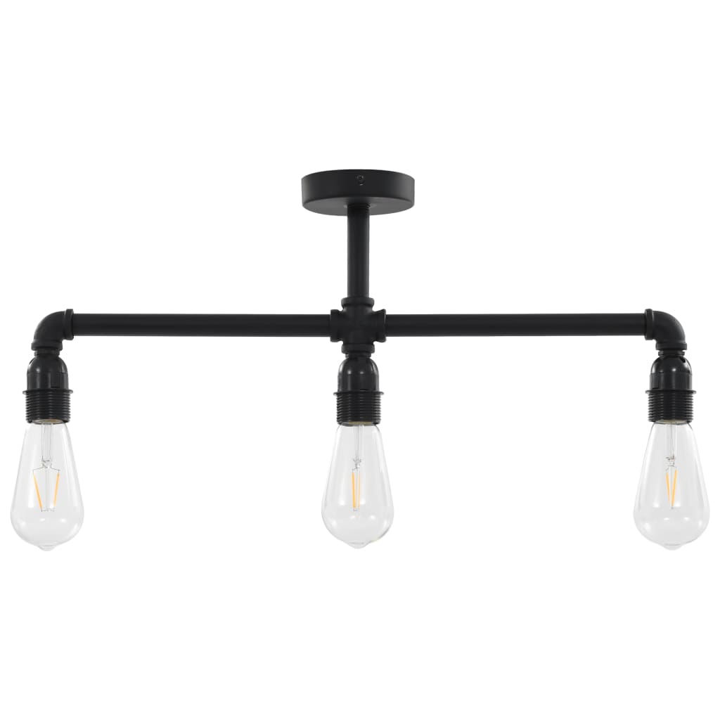 Lampadario Nero per 3 Lampadine E27 - homemem39