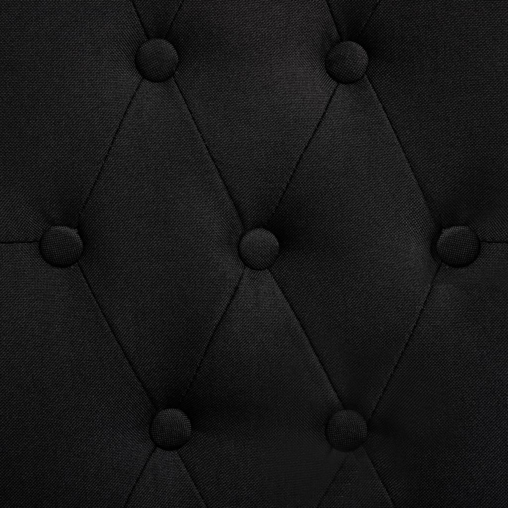 Sedie da Pranzo 2 pz Nere in Tessuto - homemem39