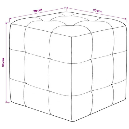 Comodini 2 pz Grigio 30x30x30 cm in Tessuto Vellutato
