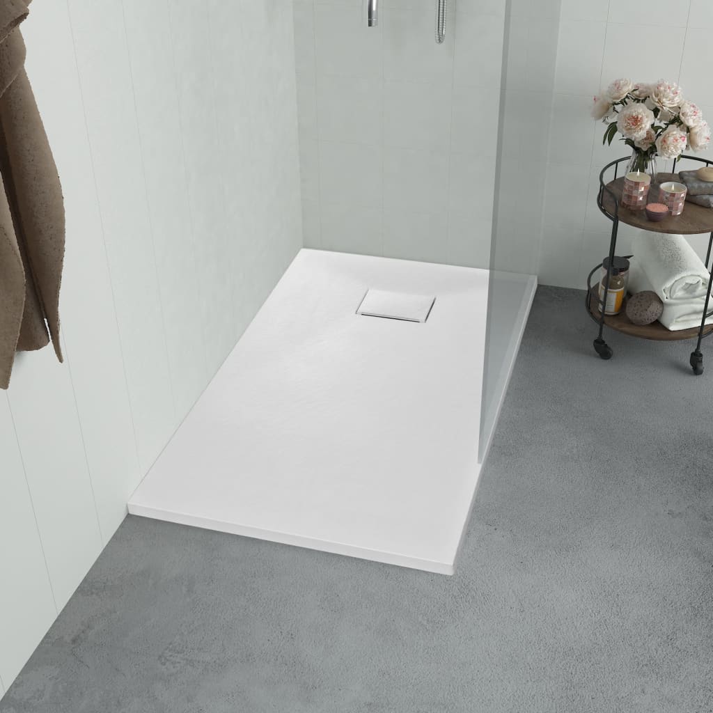 Piatto Doccia in SMC Bianco 90x90 cm - homemem39