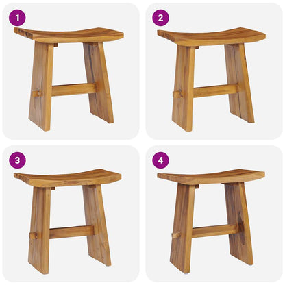 Sgabello in Legno Massello di Teak