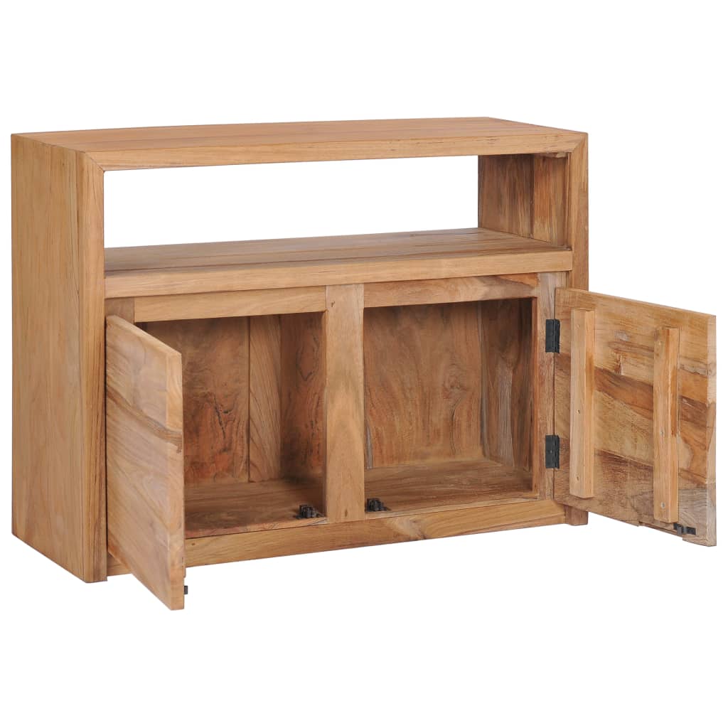 Credenza 80x30x60 cm in Legno Massello di Teak - homemem39