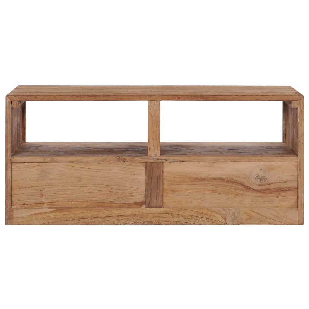 Mobile Porta TV 90x30x40 cm in Legno Massello di Teak