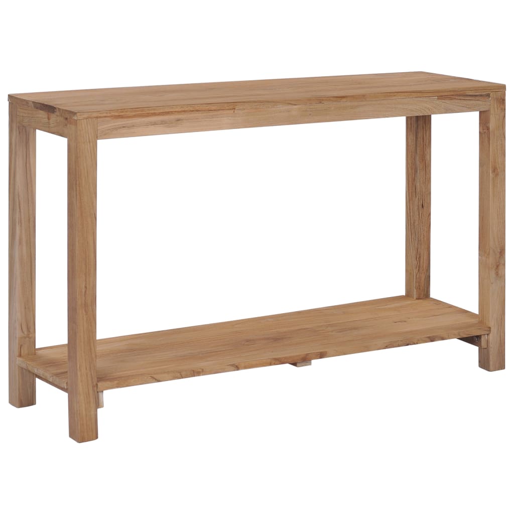 Tavolo Consolle 120x35x75 cm in Legno Massello di Teak - homemem39